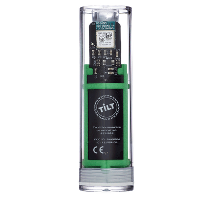 Tilt Hydrometer and Thermometer - Green