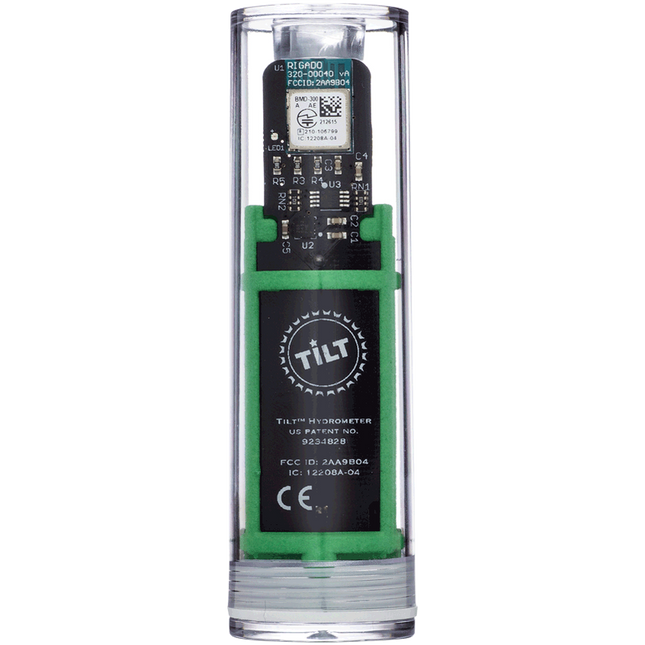 Tilt Hydrometer and Thermometer - Green