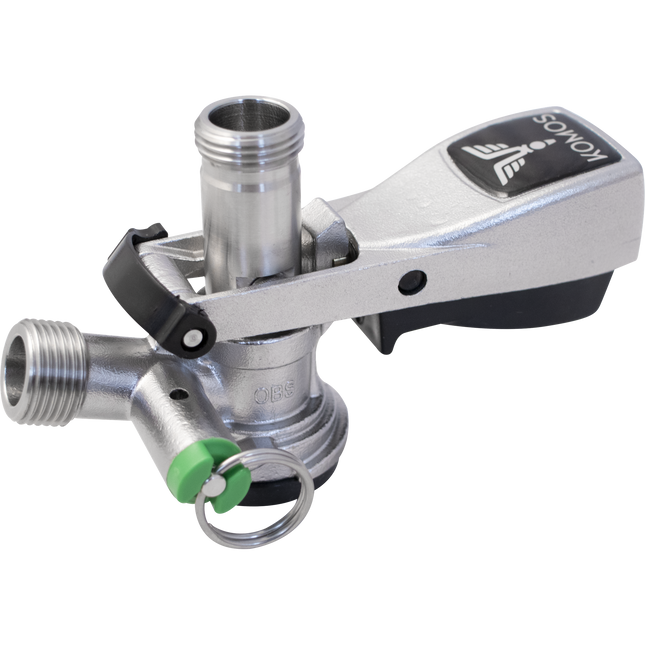 KOMOS Keg Coupler - D-Style Sanke Coupler with PRV (Stainless)