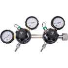 KOMOS Premium Dual Body CO2 Regulator - Three Gauge