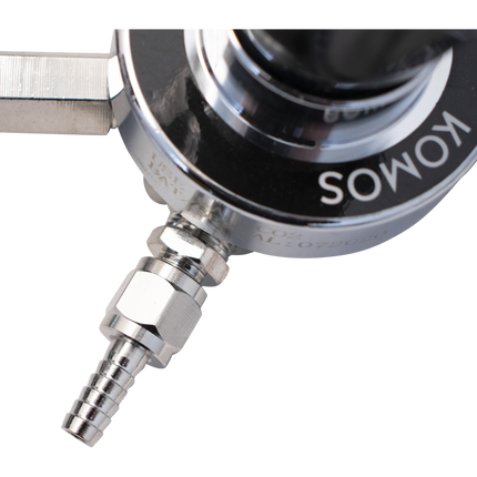 KOMOS Premium Dual Body CO2 Regulator - Three Gauge