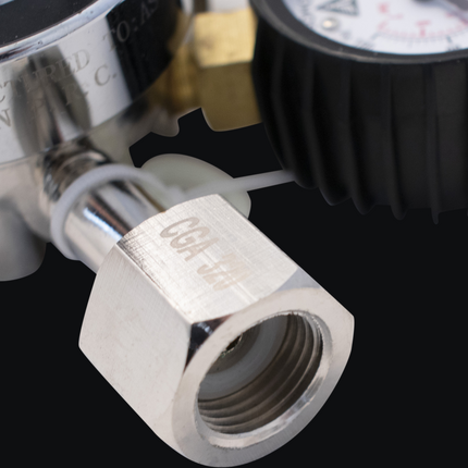 KOMOS Premium Dual Body CO2 Regulator - Three Gauge