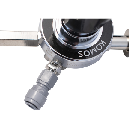 KOMOS Premium Dual Body CO2 Regulator - Three Gauge