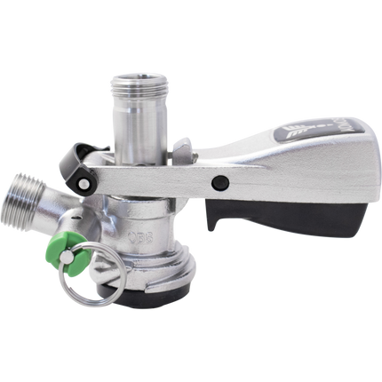 KOMOS Keg Coupler - D-Style Sanke Coupler with PRV (Stainless)