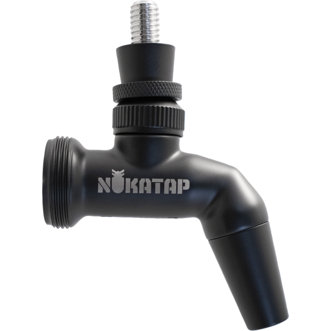 Nukatap Stealth Bomber Stainless Steel Faucet (Matte Black / Black Spout)