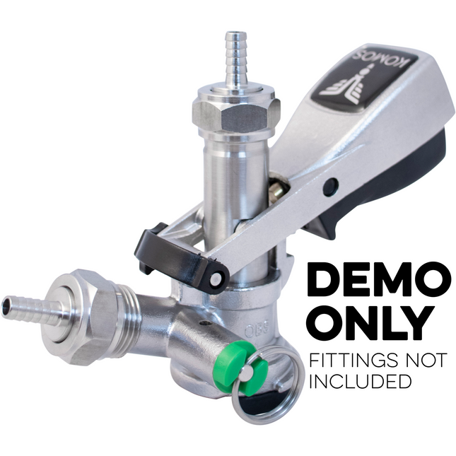 KOMOS Keg Coupler - D-Style Sanke Coupler with PRV (Stainless)