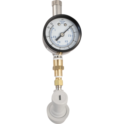Ball Lock Quick Disconnect (QD) Adjustable Spunding Valve W/Pressure Gauge