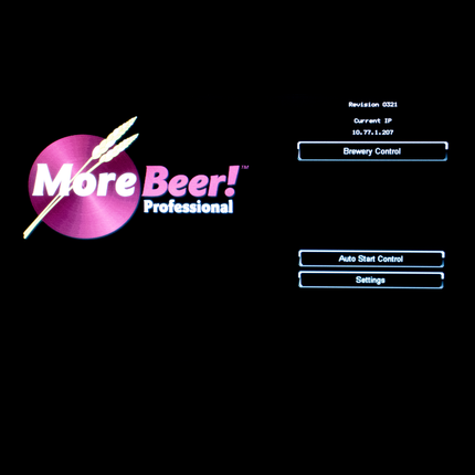 Touch Screen Control Panel for 7 bbl MoreBeer! Pro Brewing System