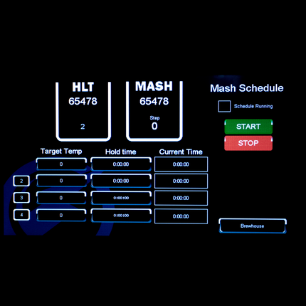 Touch Screen Control Panel for 7 bbl MoreBeer! Pro Brewing System