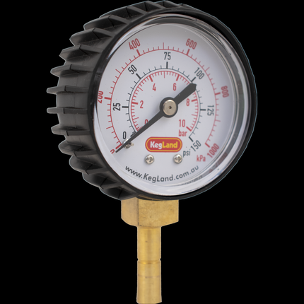 Push In Pressure Gauge - 8mm 5/16 in (0-150 psi)