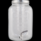 5L Glass Beverage Dispenser With Infuser and SS Spigot