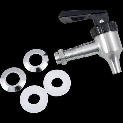 Stainless Steel Spigot 4 - Black Handle