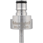 Carbonation & Line Cleaning Cap - Stainless - Ball Lock Quick Disconnect (QD) (Bev/Gas Compatible) - Duotight Compatible