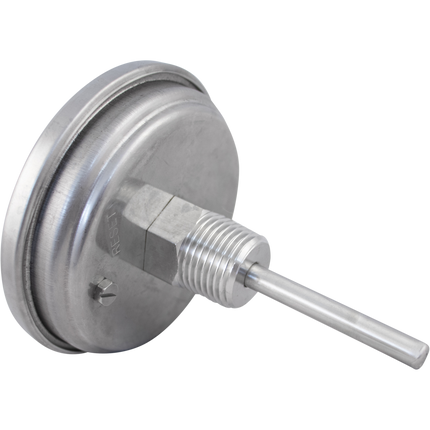 1/2" MPT Dial Thermometer For Kettles - 3 in. Face