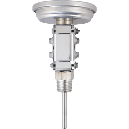 1/2" MPT Adjustable Angle Dial Thermometer For Kettles - 3" Face