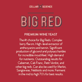 CellarScience - Dry Wine Yeast - Big Red - PLACEHOLDER
