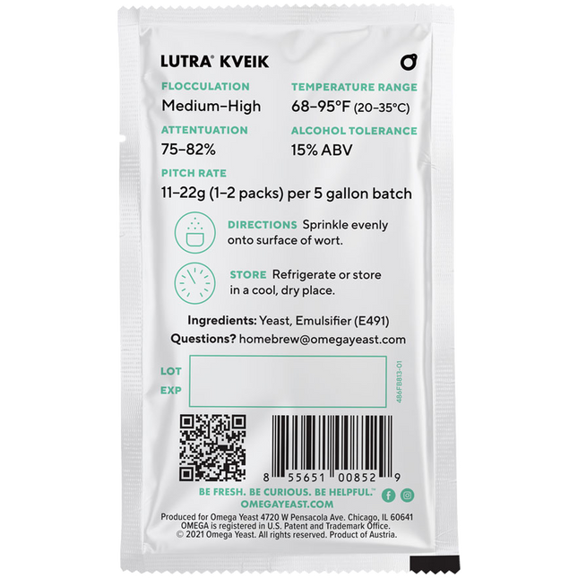 Omega Yeast - Lutra Kveik Gluten-Free (Dry - 11g)