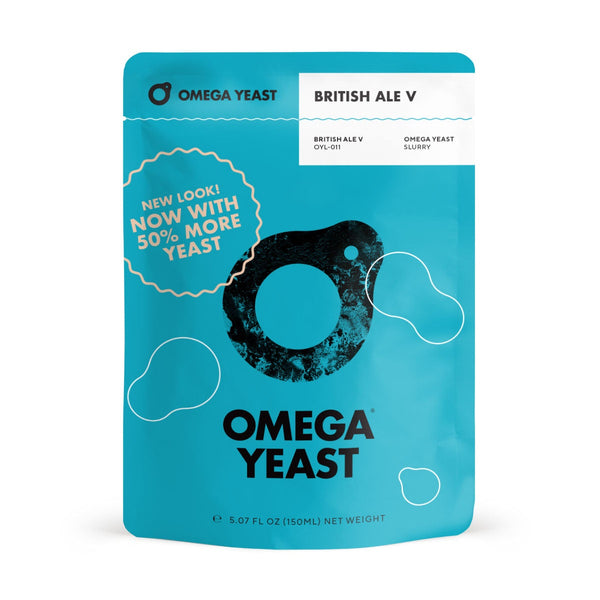 Omega Yeast | OYL-011 British Ale V | Beer Yeast | Double Pitch | 225 Billion Cells