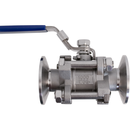 Stainless Ball Valve - 1.5 in. T.C. x T.C - 3 Piece