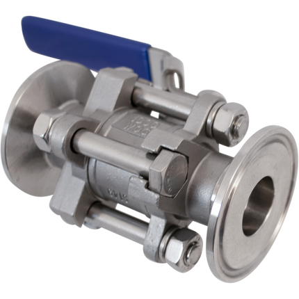 Stainless Ball Valve - 1.5 in. T.C. x T.C - 3 Piece