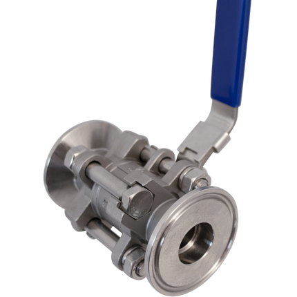 Stainless Ball Valve - 1.5 in. T.C. x T.C - 3 Piece