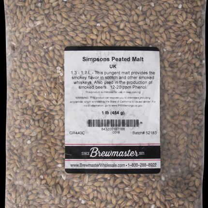 Malt - Peated - Per Lb (Showroom Only)