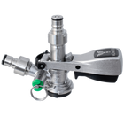 KOMOS Keg Coupler - D-Style Sanke Coupler with PRV (Stainless) w/ Ball Lock Quick Disconnect (QD) Adapters