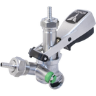 KOMOS Keg Coupler - D-Style Sanke Coupler with PRV (Stainless) w/ 1/4 in. Barbs