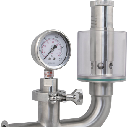 1.5 in. T.C. Spunding Valve (2.2 Bar Max) with Pressure Gauge