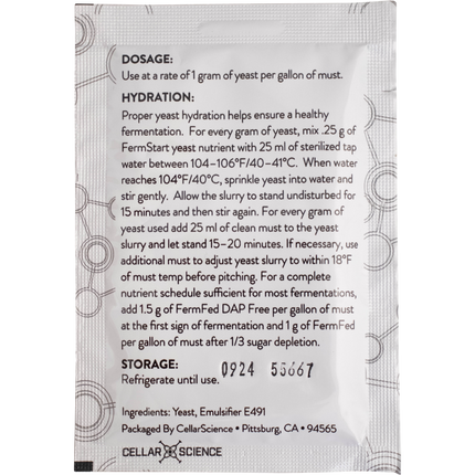 CellarScience - Dry Wine Yeast - Red - PLACEHOLDER