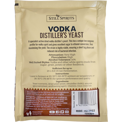 Turbo Yeast - Vodka Distiller's