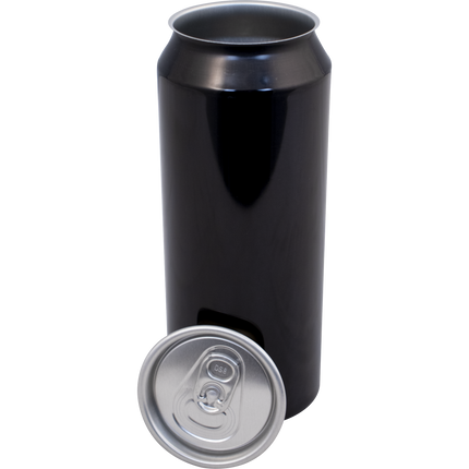 Can Fresh Black Aluminum Cans (500ml/16.9oz) - Case of 207