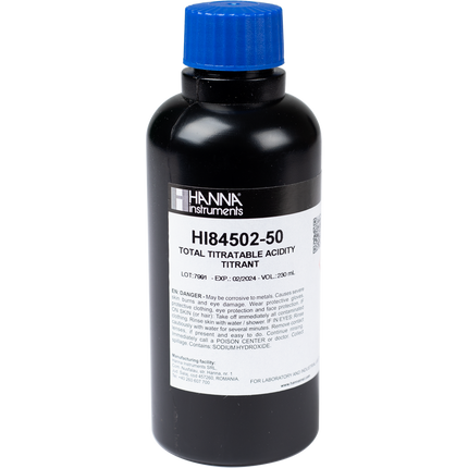Titrant Solution for MT694 - 230mL (Hanna# HI 84502-50)