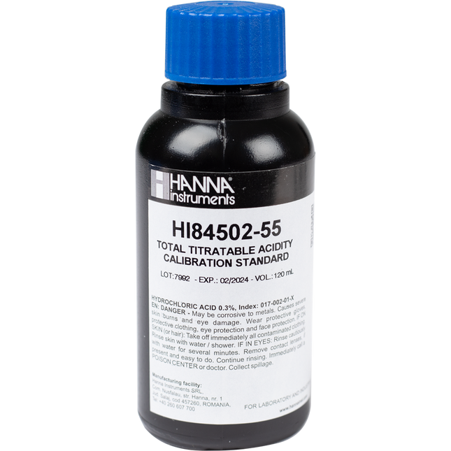 Calibration Standard for MT694 - 120mL (Hanna# HI 84502-55)