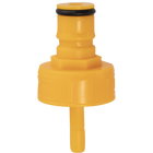 Carbonation & Line Cleaning Cap - Ball Lock Cap - Yellow Plastic - Ball Lock Quick Disconnect (QD) (Bev/Gas Compatible)