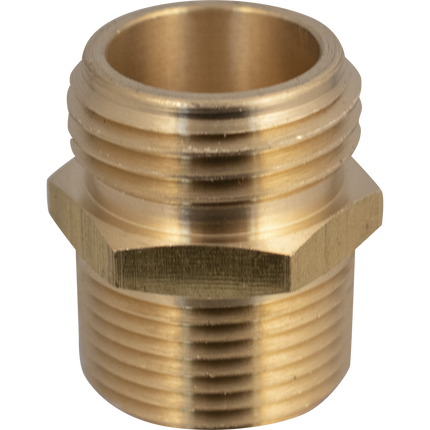 Brass Hose - Male 3/4 in GHT and 1/2 in FPT