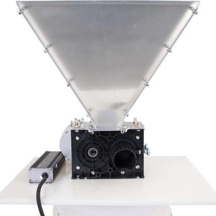 MaltZilla Motorized Grain Mill Complete Kit w/ Hopper, Power Supply, Base Board, MoreBeer Bucket