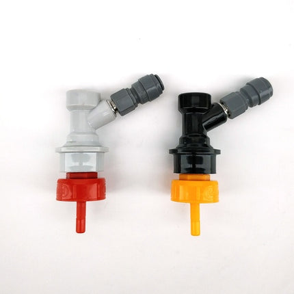 Carbonation & Line Cleaning Cap - Ball Lock Cap - Red Plastic - Ball Lock Quick Disconnect (QD) (Bev/Gas Compatible)