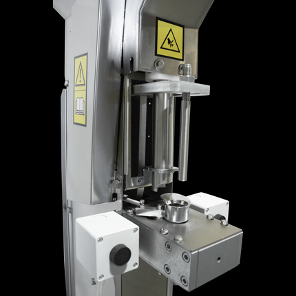 EnoItalia Semimanual Mono Block Filler and Corker | Stainless Trolley Cart | 4 Spout Wine Bottle Filler | 670L/h Fill Rate | Pneumatic Wine Bottle Corker - Refurbished