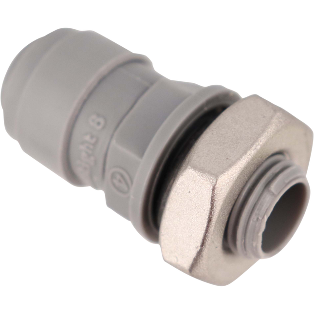 Duotight - 8mm (5/16) x 1/4 in. BSP Male Bulkhead w/ Seated O-Ring & Locking Nut