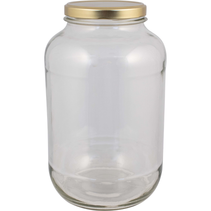 1 Gallon Glass Widemouth Jar - With Lid
