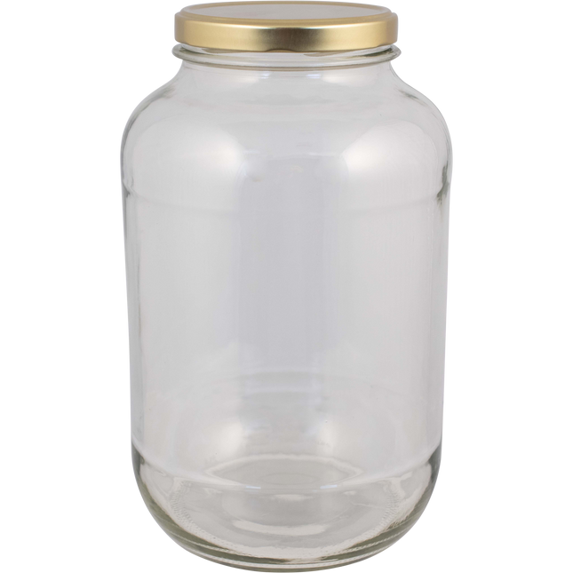 1 Gallon Glass Widemouth Jar - With Lid