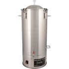 Bucket Buddy w/ Heating - 35L Stainless Steel Fermenter with Integrated 36W Element - 110-120V