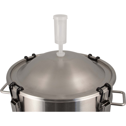 Bucket Buddy w/ Heating - 35L Stainless Steel Fermenter with Integrated 36W Element - 110-120V