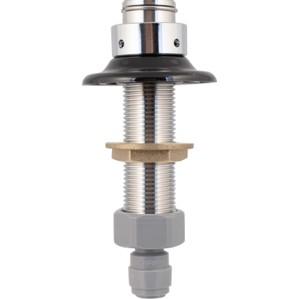 NukaTap Faucet Shank - 4 in. Stainless Steel w/ Duotight (8mm (5/16) x 5/8 in. Female