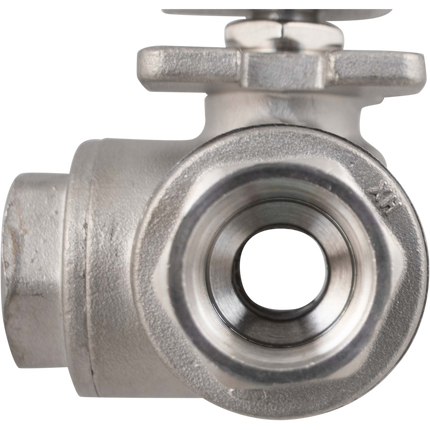 Stainless - 1/2 in. BSP 3-Way Ball Valve