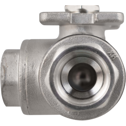 Stainless - 1/2 in. BSP 3-Way Ball Valve