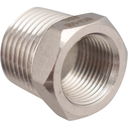 Stainless - 1/2 x 3/8 BSP Reducing Bush