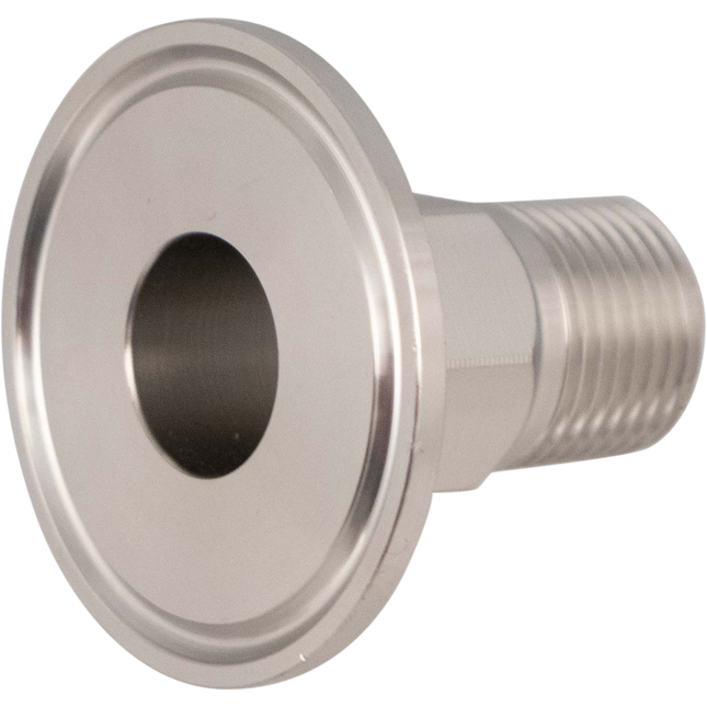 Stainless - 1.5 in. T.C. x 1/2 in. BSPT Male