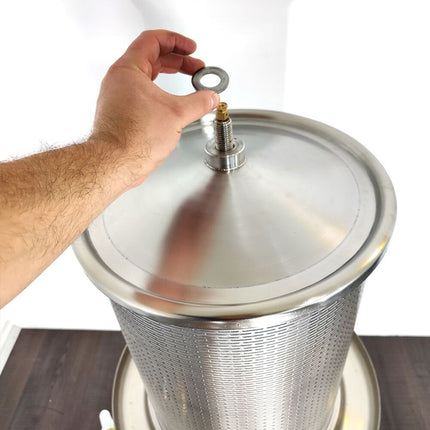 KegLand Stainless Steel Bladder Press - 40L